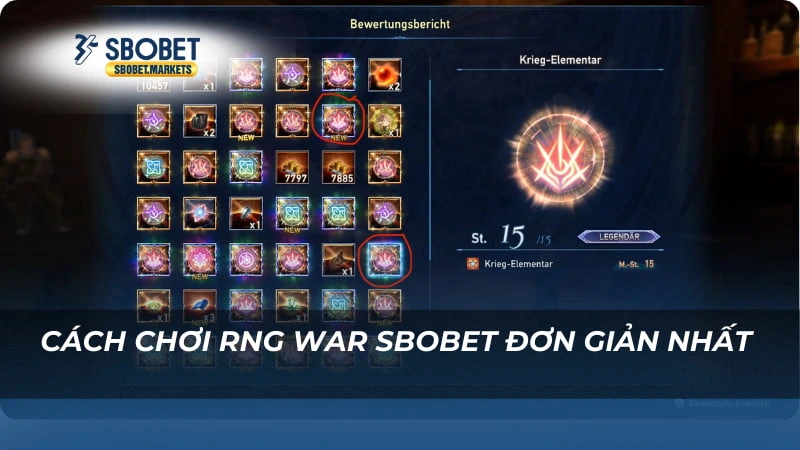 RNG WAR Sbobet Cách chơi RNG WAR Sbobet đơn giản nhất