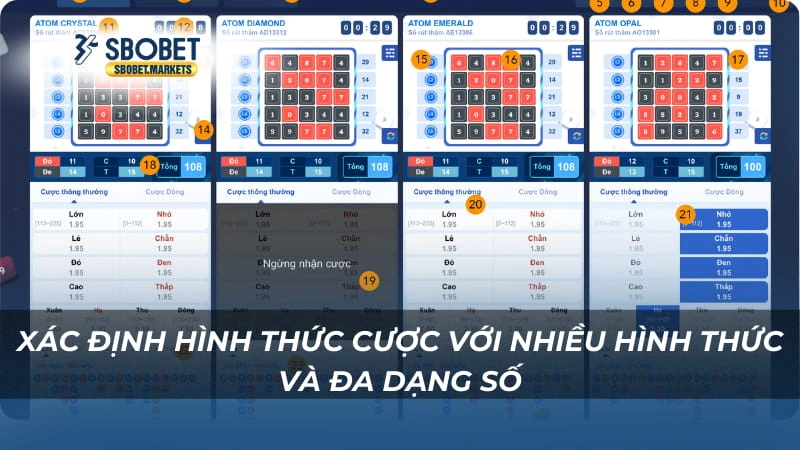 Atom Sbobet Xác định hình thức cược với nhiều hình thức và đa dạng số