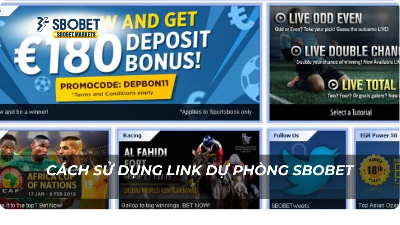 Link dự phòng Sbobet Cách sử dụng link dự phòng Sbobet