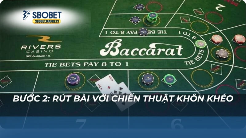 Baccarat ảo Sbobet Bước 2: Rút bài với chiến thuật khôn khéo