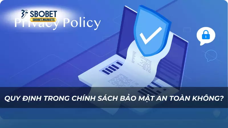 Chính sách bảo mật Quy định trong chính sách bảo mật an toàn không?
