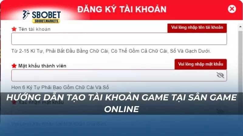 Hướng dẫn Hướng dẫn tạo tài khoản game tại sân game online